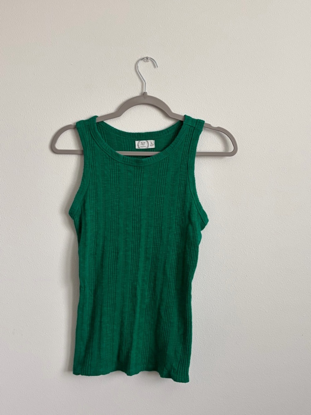 Green Ribbed Tank Top Maurice’s - Picture 3 of 4